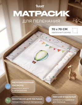 Пеленальный матрасик RANT "Воздушные шары"